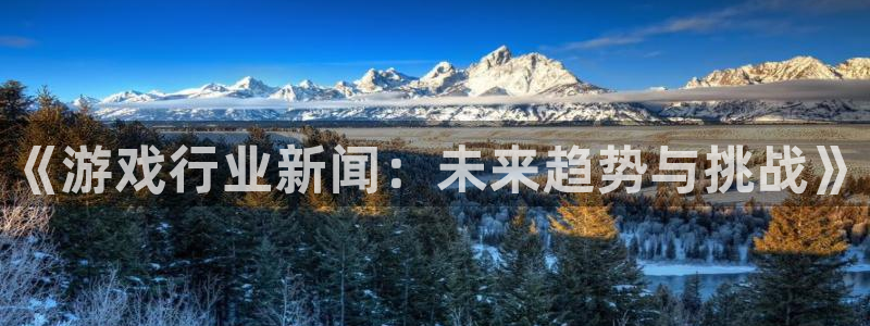 星欧娱乐平台登录：《游戏行业新闻：未来趋势与挑战》