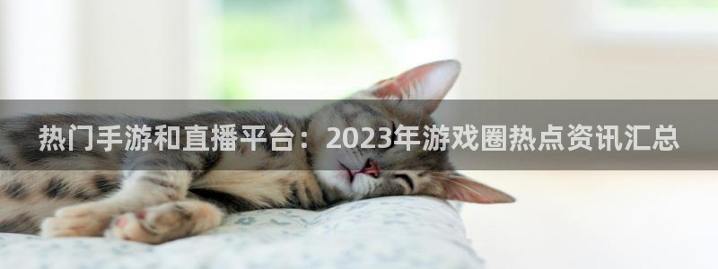 星欧娱乐平台注册：热门手游和直播平台：2023年游戏圈热点资