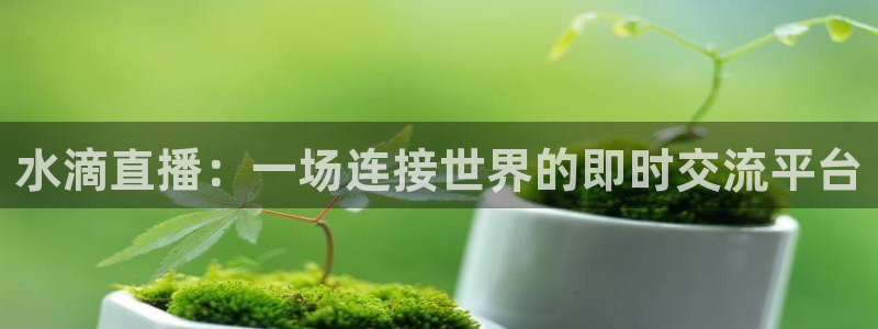 3833tv直播nba免看：水滴直播：一场连接世界的即时交流平台